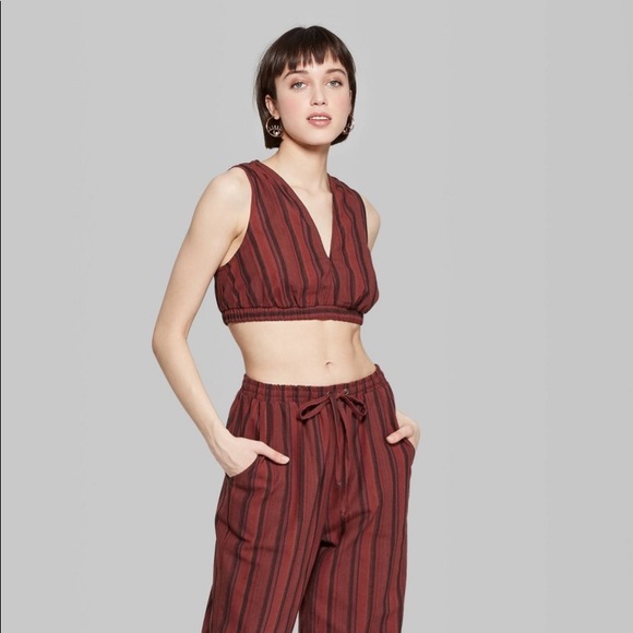 wild fable Tops - Tie Back Crop Tank